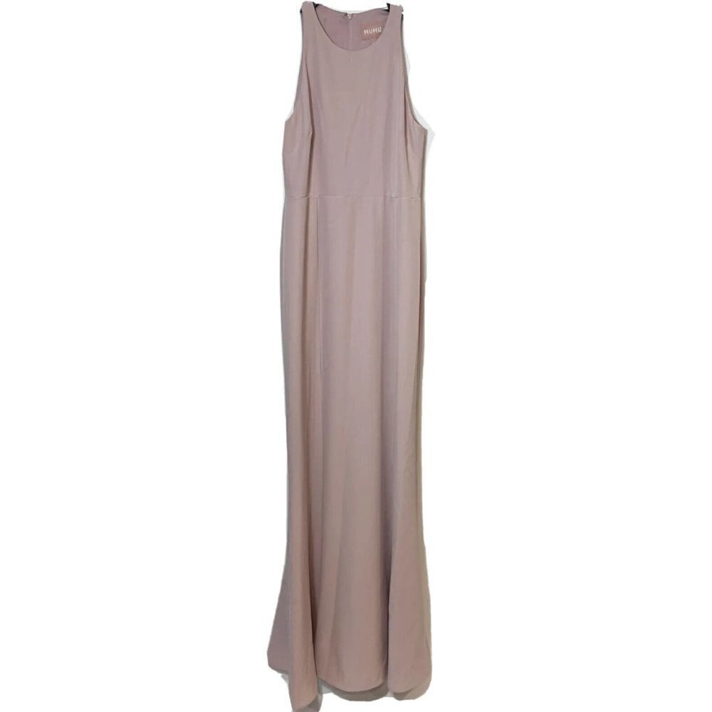 Show Me Your Mumu‎ Chicago High Neck Maxi Bridesmaid Gown Pink M Wedding Formal